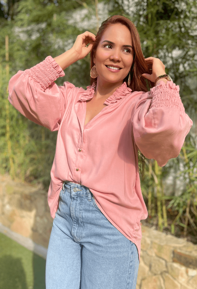 Blusón Oversize Palo de Rosa